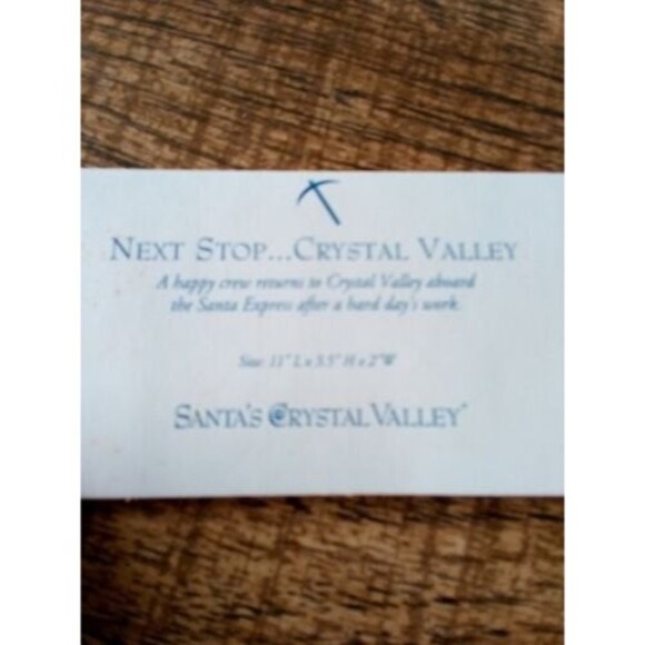 Santa's Express Crystal Valley Christmas Train 4 Cars Crystal Mine Holiday Decor - Picture 3 of 8